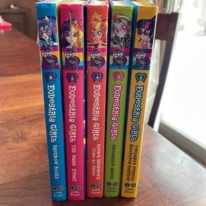 Equestria Girls book set- books 2-6